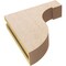 Ekena Millwork 3"W x 12"D x 12"H Thin Del Monte Rough Cedar Woodgrain TimberThane Corbel, Primed Tan CORUR03X12X12DELRCPR - alternate 3